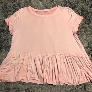 Mossimo peplum style shirt in light pink